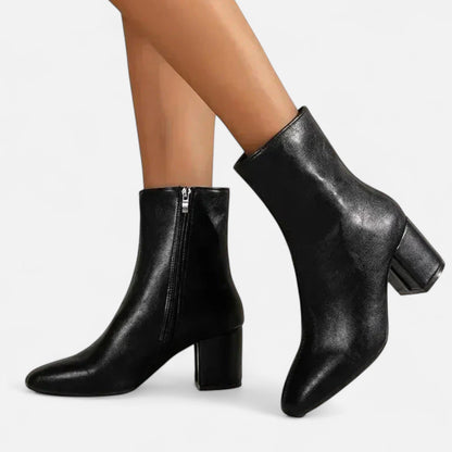 Da Donna Stivaletti Pelle Tacco Largo Eleganza Moderna