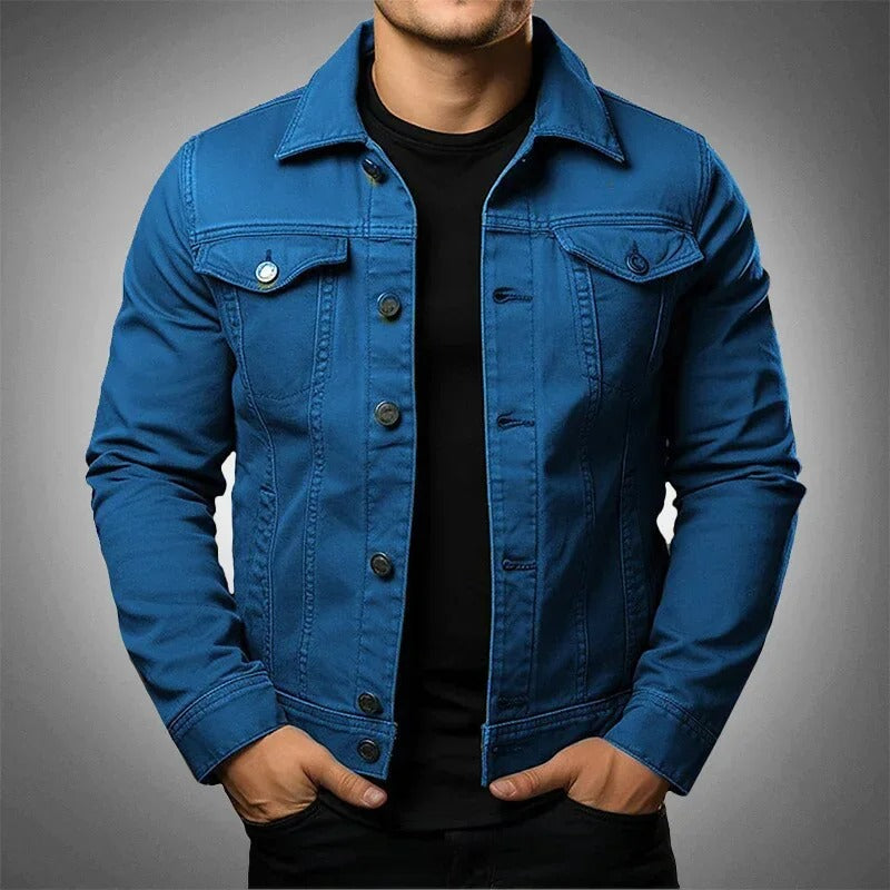Da Uomo Giacca Denim Strutturata Con Linea Slim