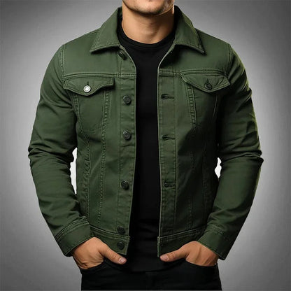 Da Uomo Giacca Denim Strutturata Con Linea Slim
