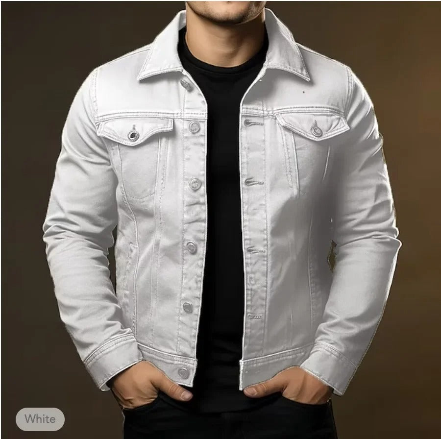 Da Uomo Giacca Denim Strutturata Con Linea Slim