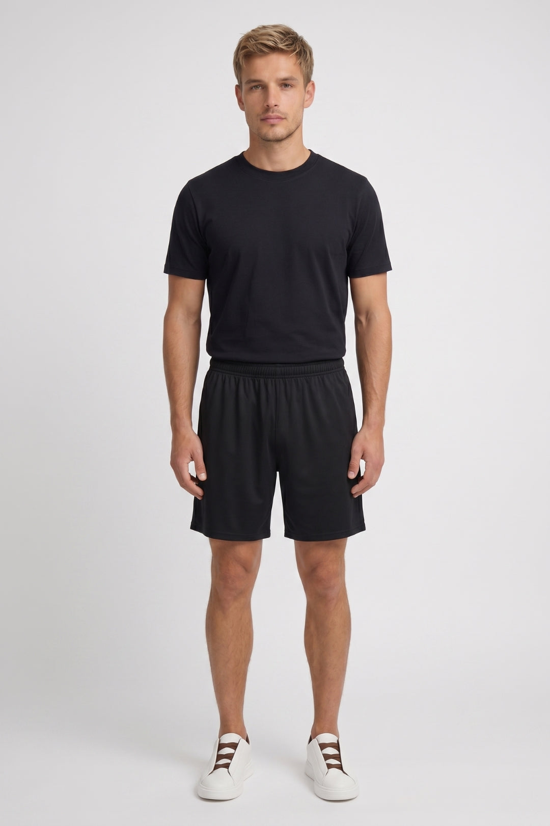 Da Uomo Set T-Shirt Girocollo Shorts Vestibilità Comoda
