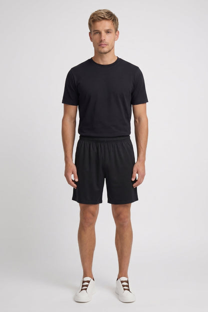 Da Uomo Set T-Shirt Girocollo Shorts Vestibilità Comoda