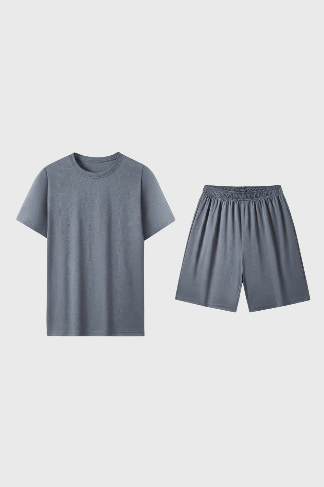 Da Uomo Set T-Shirt Girocollo Shorts Vestibilità Comoda