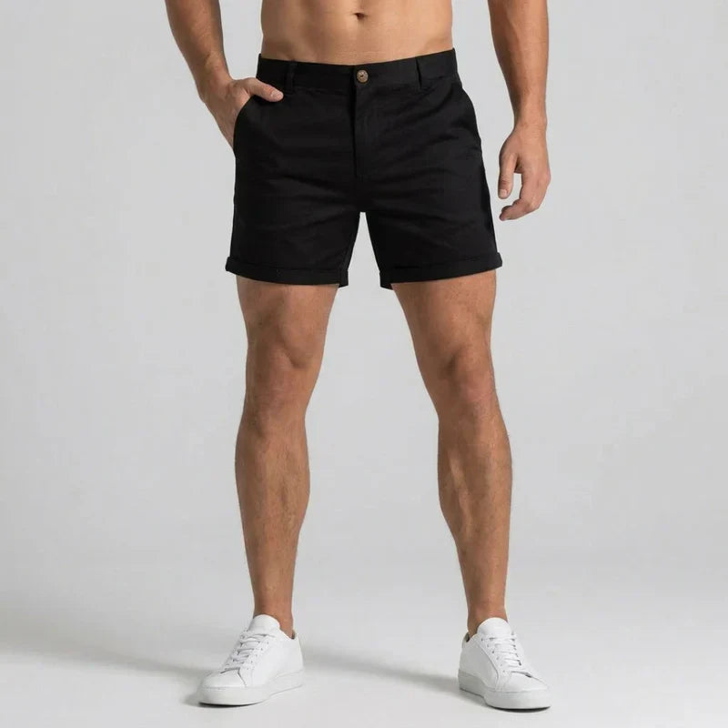 Da Uomo Shorts Chino Slim Fit con Vita Sartoriale