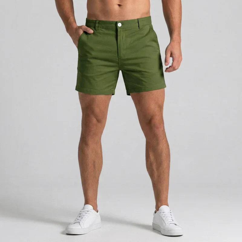 Da Uomo Shorts Chino Slim Fit con Vita Sartoriale