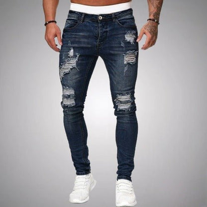 Da Uomo Jeans Slim Destroyed Con Struttura Stretch