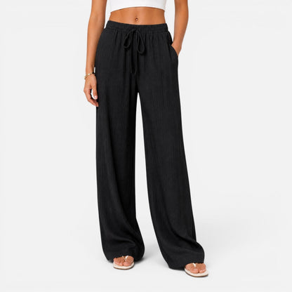 Da Donna Pantaloni Ampi Coulisse Vita Elasticizzata